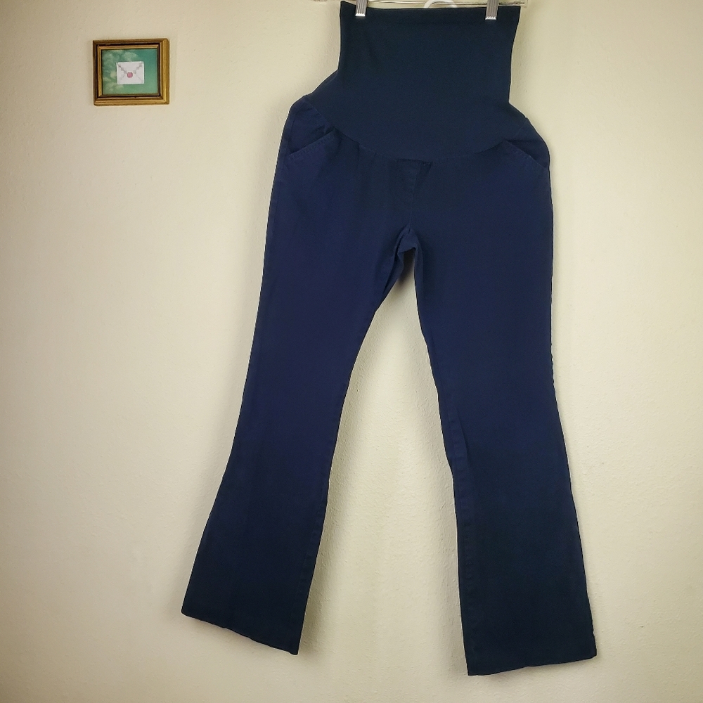Motherhood Maternity High-Waisted Navy Pants